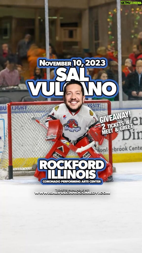 Sal Vulcano Instagram - Rockford!! See you tomorrow! And WATCH OUT!! Here is a MEET AND GREET GIVEAWAY flying at you!! Tag a friend in the comments for a chance to win