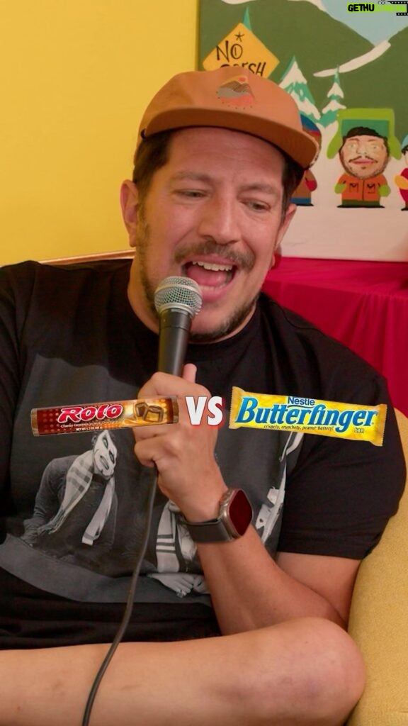 Sal Vulcano Instagram - New @tastebudspod episode is out right now! Go watch and see if we figure out what is inside a @butterfinger . @tastebudspod @mikefinoia @thehomelesspimp @joederosacomedy
