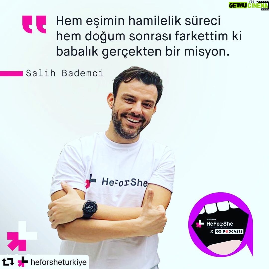 Salih Bademci Instagram - HeForShe x @gqturkiye Podcast Serisi'nde yaptığımız 'Toplumsal Cinsiyet Eşitliği ve Babalık' konulu yayını, @heforsheturkiye profilindeki linkten dinleyebilirsiniz... ayrıca hikayemde de bağlantıyı paylaştım.😊✌️ Istanbul, Turkey