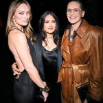 Salma Hayek Pinault Instagram - Saint Laurent Pre-Oscars Dinner ✨ @oliviawilde @sharonstone @robertdowneyjr @radhikajones Hair: @peter.savic Make-up: @etienneortega Nails: @kimmiekyees Styling: @rebeccacorbinmurray