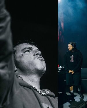 Salmo Instagram - INDIMENTICABILE. Ieri al @marrageddonfest è stato incredibile. Grazie @kingmarracash per questo regalo e grazie Milano per la vibe🔥Se state iniziando a fare musica e volete un piccolo consiglio: cercate di essere competitivi in live! La musica dal vivo vi permetterà di sopravvivere a lungo, vi darà più soddisfazioni di qualsiasi altro risultato. Le canzoni che cantate dal vivo devono essere fedeli alla registazione. I concerti sono magia pura, la verità assoluta, l’esame di maturità. Viva la fregna 📸 @giusantonelliph