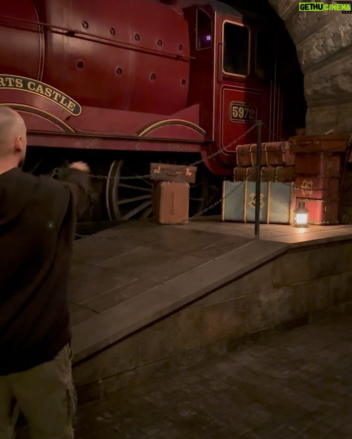 Salvatore Cinquegrana Instagram - Ero sulla weasley mobile con il Ron nazionale quando ci hanno pullappato dei goblin… E niente, ci siamo schiantati Wizarding World of Harry Potter, Universal Studios, Osaka
