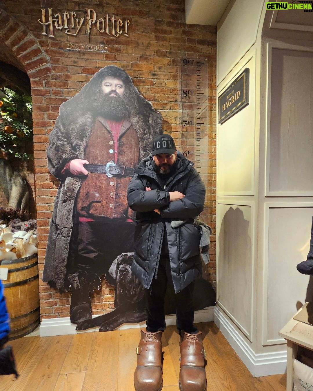 Salvatore Esposito Instagram - Hagrid inside 😎 Harry Potter New York