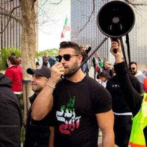 Sam Asghari Instagram - Came out today in the streets of Los Angeles in support of my Iranian people. Thank you LA. 📸 @farnood.drs