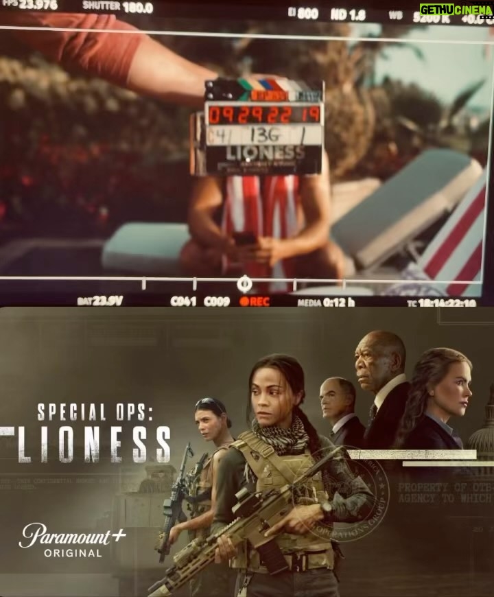 Sam Asghari Instagram - Had the pleasure to share the screen with some amazing talent. Check out @specialopslioness on @paramountplus 💪🏽🦁🎥