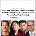 Sam Asghari Instagram - It’s an honor and an absolute pleasure to be part of this Kick ass cast Directed by the Uber-talented @paulfeig 🎥 @amazonstudios #granddeathlotto a big shoutout to my amazing team for always working so hard for me 💪🏽