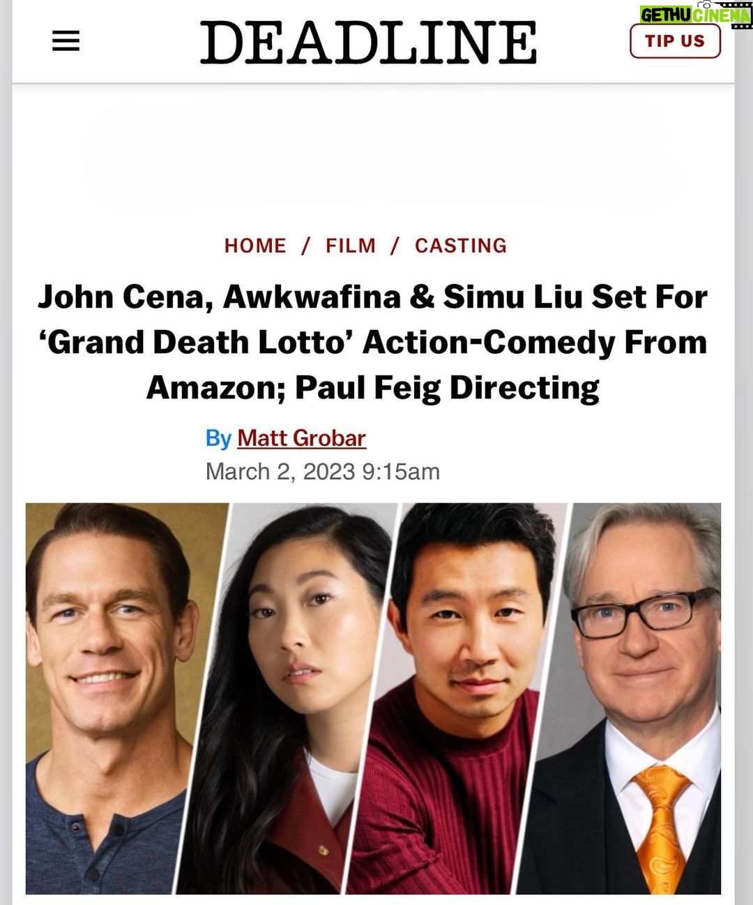 Sam Asghari Instagram - It’s an honor and an absolute pleasure to be part of this Kick ass cast Directed by the Uber-talented @paulfeig 🎥 @amazonstudios #granddeathlotto a big shoutout to my amazing team for always working so hard for me 💪🏽