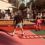 Sam Asghari Instagram - Had a great time playing at @desertsmash hosted by @charlizeafrica benefiting @ctaop 🎾🏓 with some of the greats including the 🐐 @djokernole @indianwellstennisgarden was a great first time experience. @vossworld wearing @vuoriclothing 👟 @asics