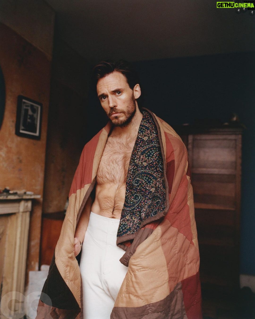 Sam Claflin Instagram - After a career playing shirtless hunks, "Daisy Jones & The Six" is letting Sam Claflin access his most personal material yet. Read the #GQHype by @olivia__pym at the link in bio. Photography by @jackrjohnstone and styling by @angelomitakos.