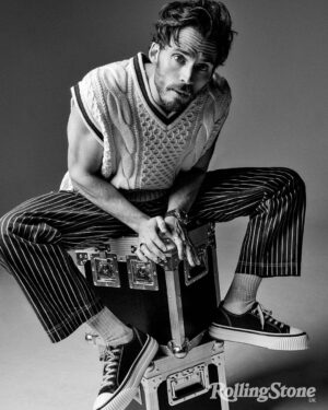 Sam Claflin Instagram - SAM x Rolling Stone UK 🎸 
*
*
Photography: @smiggi 
Creative and Styling: @josephkocharian 
Grooming: @rosskwan 
Fashion assistant: @outfitbyaaron 
Interview: @daisyjsjones 
Special thanks to EIC: @cliffjoannou 
*
*
#samclaflin #daisyjonesandthesix #billydunne #rocknroll #primevideo #hellosunshine