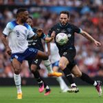 Sam Claflin Instagram - A week ago today. Still buzzing from it. Soccer Aid 2023.
