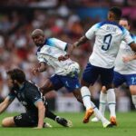 Sam Claflin Instagram - A week ago today. Still buzzing from it. Soccer Aid 2023.