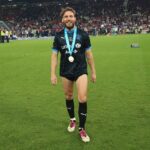 Sam Claflin Instagram - A week ago today. Still buzzing from it. Soccer Aid 2023.