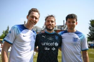 Sam Claflin Instagram - SOCCER AID for UNICEF 2023

What an incredible experience it has been. 
Four incredible days, spent with countless incredible people, playing this incredible sport, and for such an incredible cause. 

A huge thank you to everyone who makes it what it is. The hundreds and hundreds of people behind the scenes, who really go above and beyond day in and day out. 
It really couldn’t happen without you. 

To all those people who have donated already, and to those who will continue to donate, your contribution is seen, greatly appreciated, and will help make such an impact on the lives of so many. 

The money raised will help give children worldwide, who are in need, a step up in life. Help provide them with the things so many of us take for granted; 
shelter, healthcare, education. 
The chance to just be kids. To play, to learn, to grow, to live. 

So thank you @socceraid for having me. Thank you @unicef_uk for all the work you do. And thank YOU all for your support.