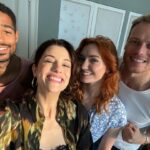 Sam Heughan Instagram – We are ready… 🤍🖤
Are you???
“The Couple Next Door” on @channel4 this Monday 27th

@happyduckfilms @eagleeyedrama 

…Coming to @starz soon! 🇺🇸