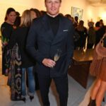 Sam Heughan Instagram - A rakishly good evening with excellent company. Thank you @tfchamberlin for your hospitality and congrats on the XV anniversary @therake Photo by Dave Benett/Getty Images)