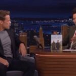 Sam Heughan Instagram - Loved talking @fallontonight about my trip to New Zealand and the new Clanlands book! Kilts, Kiwis and an adventure down-under 😉 What an incredible country and “drafty” experience…🇳🇿🏔️🚁 (Available for preorder) @radarbooks @mobius_books