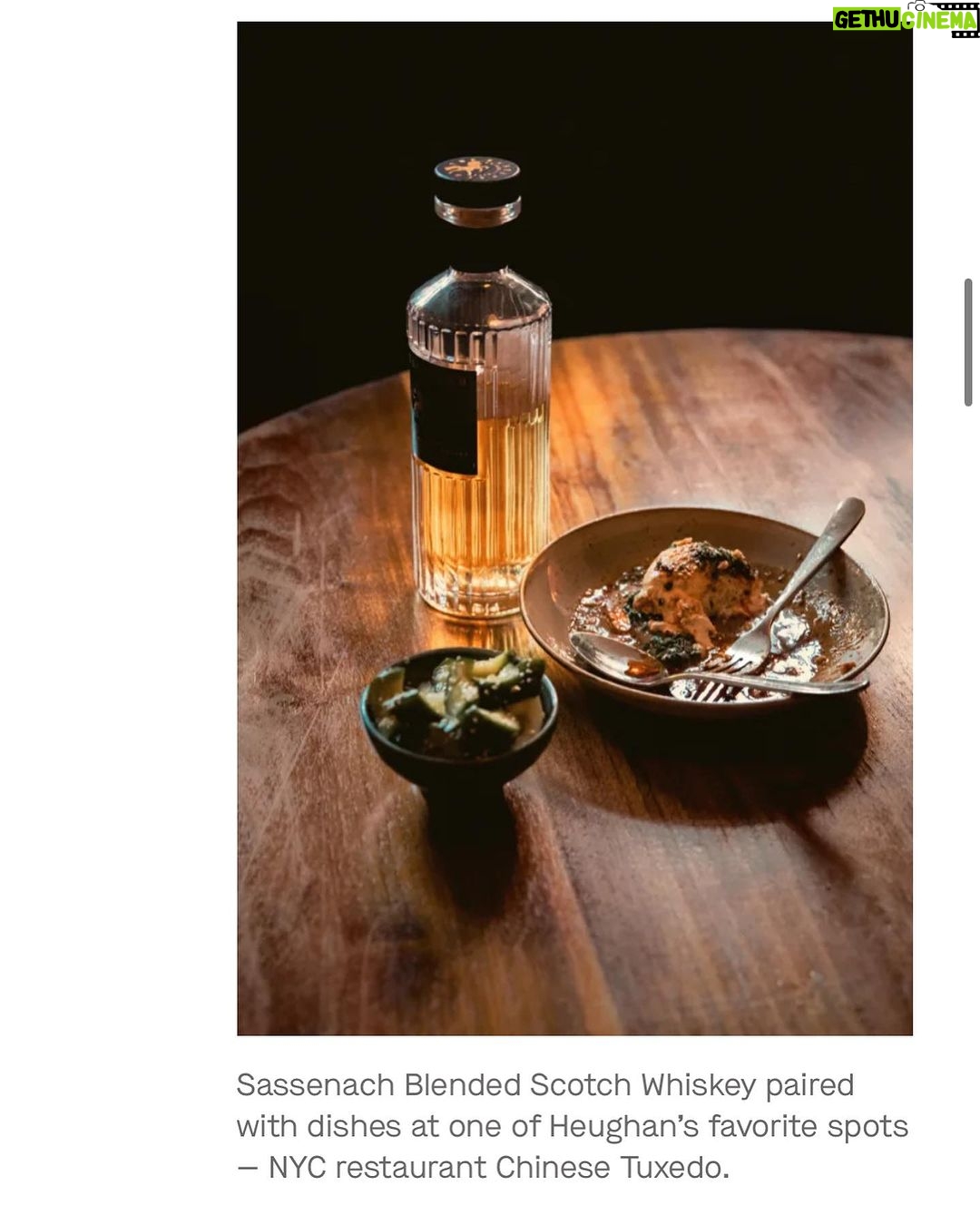 Sam Heughan Instagram - Love this article by the brilliant @smancin3 for @departures magazine! Such fun sharing my passion for New York, dining at @chinesetuxedo ,travel, Scotland and of course, our delicious Wild Scottish Gin π @sassenachspirits (Link in stories)