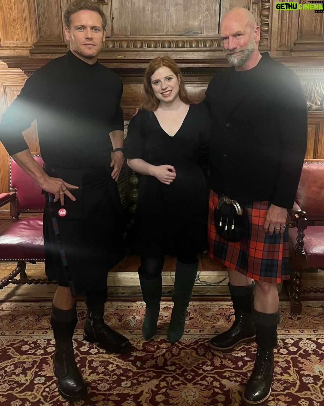 Sam Heughan Instagram - 💙 Here’s to you, Legless & Groin. And just like that, our Clanlands in New Zealand events with @samheughan & @grahammctavish are over for another year. Thank you to all of you who joined us in Edinburgh with @eleanormortoncomedy, in London with @edibow, and tuned in virtually from all four corners of the globe. From their encounters with native animals, to tackling adrenaline junkie challenges, there’s something that we can’t deny: watching Graham do things he dislikes is just so enjoyable! Joking aside, the boys described how their adventures in New Zealand have been a wonderful way to learn about the people, the culture & to really discover a new side to the Land of the Long White Cloud. We hope you love reading your Exclusive Tour Editions! If you would still like to join in the fun, both events will be available to stream via #FaneOnline from tomorrow on demand. To book your virtual tickets, click the link in our bio or visit our website. #SamHeughan #GrahamMcTavish #Outlander #Clanlands #MenInKilts #Heughligans #Edinburgh #McEwanHall #London #Barbican
