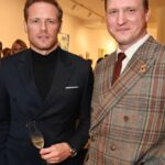 Sam Heughan Instagram - A rakishly good evening with excellent company. Thank you @tfchamberlin for your hospitality and congrats on the XV anniversary @therake Photo by Dave Benett/Getty Images)