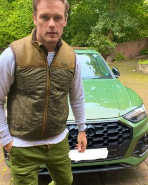 Sam Heughan Instagram - I think green is my colour…
@audiuk 💚