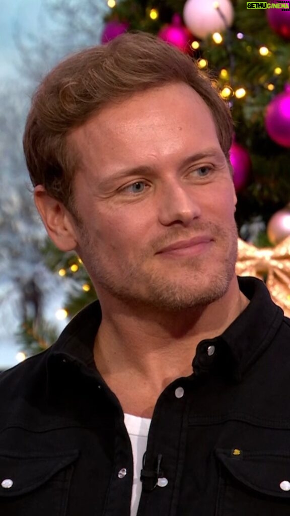 Sam Heughan Instagram - “It’ll be sad to say goodbye to the ginger wig.” @samheughan talks about how he feels about ‘Outlander’ coming to an end 🥲 #TheOneShow #iPlayer #Outlander