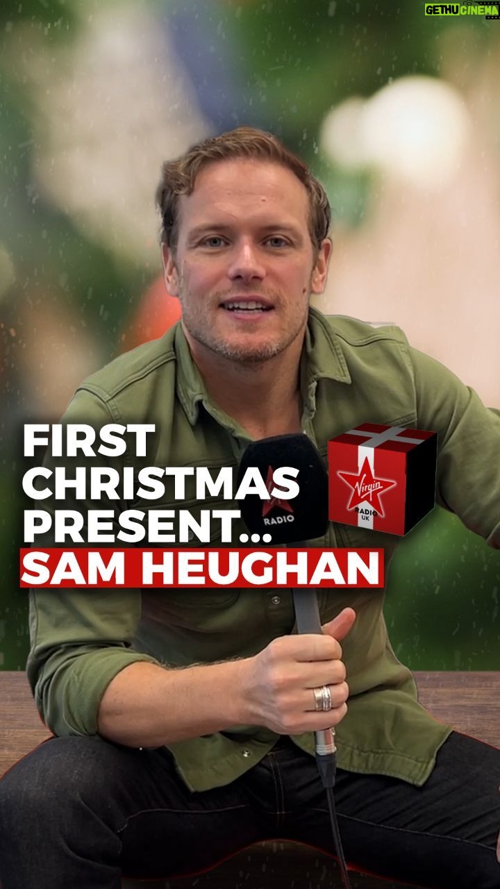 Sam Heughan Instagram - Scottish actor, co-author of Clanlands In New Zealand, and star of Outlander, Sam Heughan, shares his memories of his FIRST Christmas present ⚔️ @samheughan #samheughan #outlander #clanlands #clanlandsinnewzealand #firsts #firstchristmas #firstchristmasgift #christmas #virginradiouk Virgin Radio UK