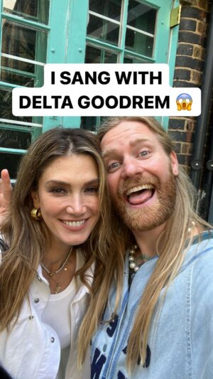 Sam Ryder Instagram - Lots of things on my 2023 bingo card but not DELTA FLIPPIN GOODREM SINGING MY EMMY NOMINATED SONG! 🤩💛 (you ain’t even ready for the ‘Lost Without You’ vid…i can confirm it exists) 👀