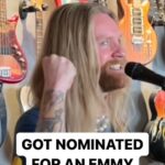 Sam Ryder Instagram - WE GOT NOMINATED FOR AN EMMY!!! ‘Outstanding original music and lyrics’ category WHAAAAT! 🤯 Freaking out and bursting with gratitude! THROUGH US NOT OF US! 🙏 Here’s me singing my head off in LA envisioning this very moment with all my fingers & toes crossed 🤞 Thank you all and big up to my pals & co-writers @bensbrother1 & @tom.howe_music and extra love to my hero @brianmayforreal for making my dreams come true ✨ This one’s for the hope seekers and the faith keepers! 💛👊