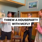 Sam Ryder Instagram – THREW A HOUSE PARTY WITH MCFLY 🤘 wait for the rest of the guest to turn up 👀
(this is not a @fortnums ad but it should be quite frankly x)