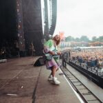 Sam Ryder Instagram - 30 festivals over the summer COMPLETED! What a way to bring it home today @bbcradio2 🤘 Big up UK, US & Europe for singing your heads off with us over the past few months and THANK YOU to the legends that make up this brilliant, madly gifted and unstoppable team 🙏 South Korea, you’re next! 👊🇰🇷⚡️ Leicester