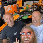 Sam Ryder Instagram - Lived out my childhood dream of chatting to @martinbrundlef1 on the grid wearing an @ironmaiden shirt I got from their show the night before 🤘 Loads of memories camping at @silverstonecircuit with the fam in my Dad’s work van watching the race from our camping chairs 🙏Such a privilege to see the action up close 🏎 Can’t say I have the same history with tennis but I’m absolutely HOOKED now! Big to my fabulous pal @hannah_waddingham for giving me a MasterClass crash course at @wimbledon 🎾 @billyjoel the goal remains to sing my head off with you but joining in with 60,000 other devoted maniacs will more than do for now 💛