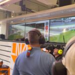 Sam Ryder Instagram - Lived out my childhood dream of chatting to @martinbrundlef1 on the grid wearing an @ironmaiden shirt I got from their show the night before 🤘 Loads of memories camping at @silverstonecircuit with the fam in my Dad’s work van watching the race from our camping chairs 🙏Such a privilege to see the action up close 🏎 Can’t say I have the same history with tennis but I’m absolutely HOOKED now! Big to my fabulous pal @hannah_waddingham for giving me a MasterClass crash course at @wimbledon 🎾 @billyjoel the goal remains to sing my head off with you but joining in with 60,000 other devoted maniacs will more than do for now 💛