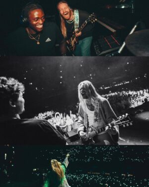 Sam Ryder Instagram - DUBLIN NIGHT 2! Honoured to have been invited @picturethis thank you all so much! 🇮🇪 @3arenadublin 💚💖 NEXT STOP, SOUTH KOREAAAA 🇰🇷