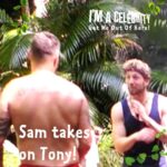 Sam Thompson Instagram - Sam really went from fight to flight in 3 seconds 🏃 #ImACeleb