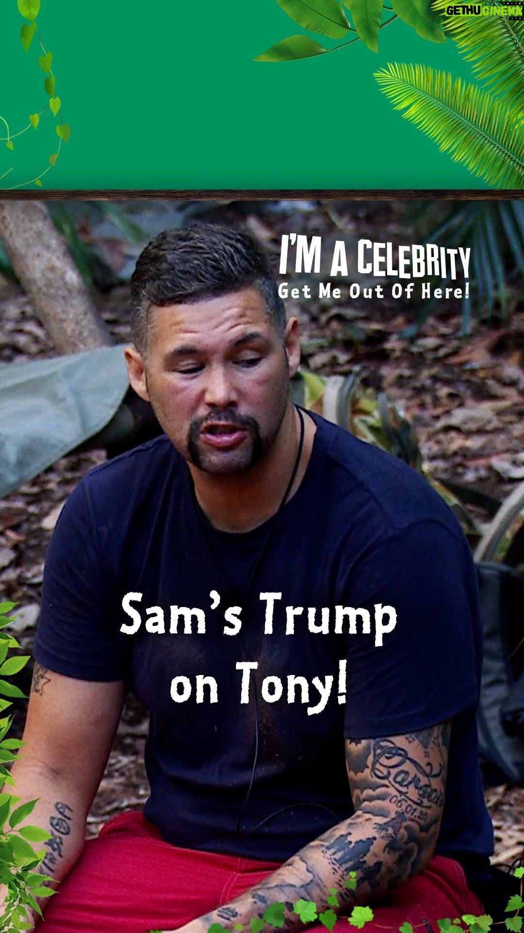 Sam Thompson Instagram - Babe wake up, Sam is tormenting Tony again 💨 #ImACeleb Australia