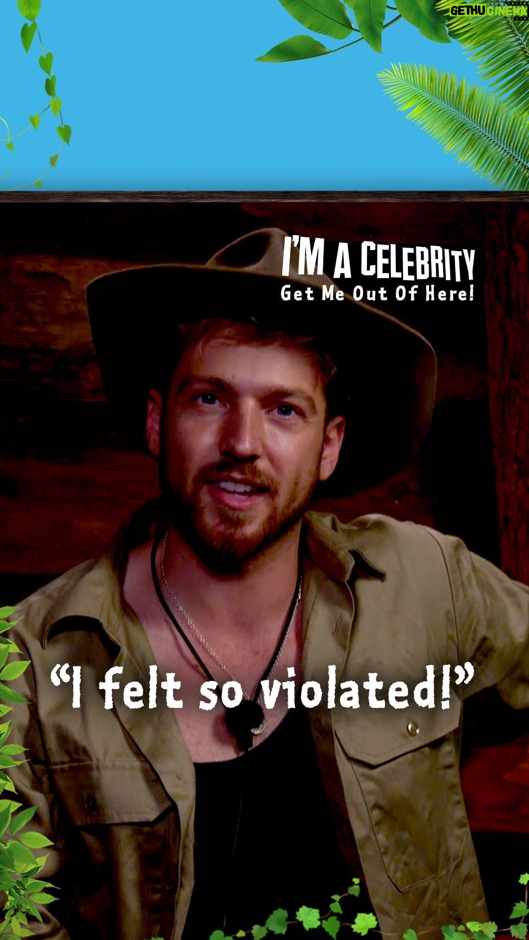 Sam Thompson Instagram - Hungry leech 🤝 Sam’s peach #ImACeleb