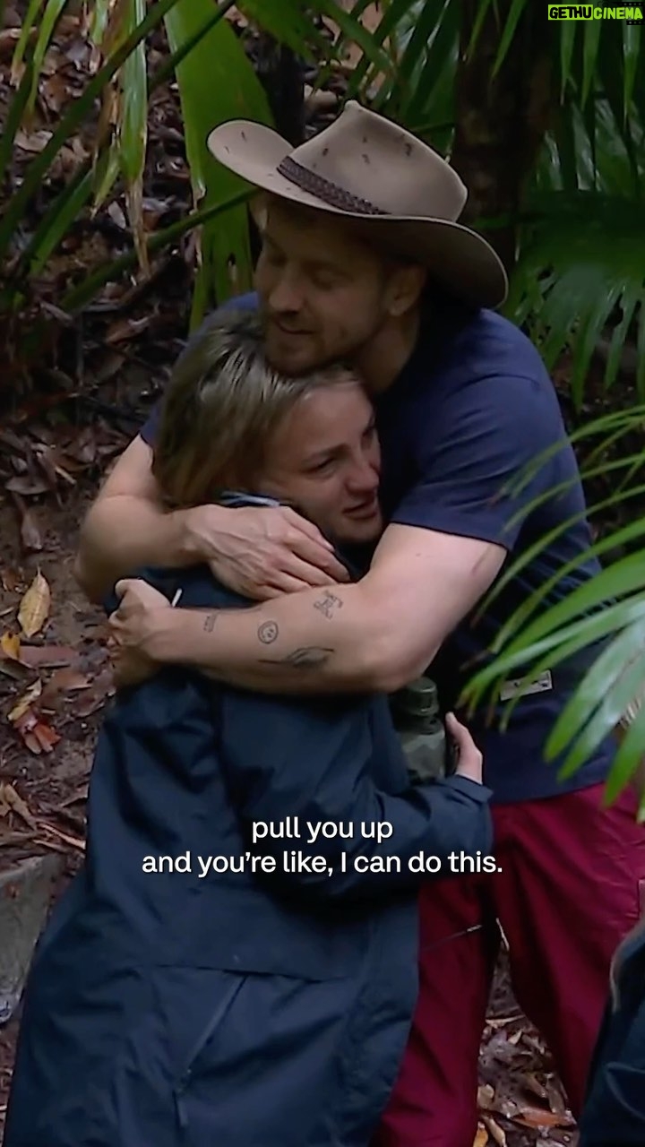Sam Thompson Instagram - Danielle and Sam 🥺🫶 #ImACeleb Australia
