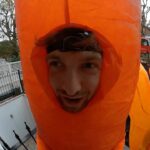 Sam Thompson Instagram - Have you ever seen two tastier looking snacks…? 👀 Giant Wotsits & Monster Munch are the ultimate snack for the scary season! Walkers has launched a limited run of these Giant Wotsit and Giant Monster Munch ‘Snackstumes’, so you too can look like an absolute snack this Halloween. Hit the link in stories to get your hands on one while stocks last. #AD