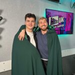Sam Thompson Instagram - What a day! I got to meet Harry from the traitors! And we shared a cloak!! Such a nice dude 🥹❤️