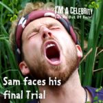 Sam Thompson Instagram - Bone apple teeth, Sam 🥲 #ImACeleb