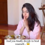 Sameeksha Sud Instagram - Thanks to @abhyasschoolofyoga for kick starting my healing journey ❤️ Contact on this help desk number +91 92945 83000 if want to start your journey 🪽 #healingjourney #healthylifestyle #justanact Green and pink corset @unidraa