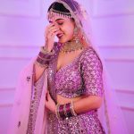 Sameeksha Sud Instagram - Guess which song… ?? 💜 Outfit @sanghavi_renthouse_official Jewellery @shagnaofficial Make up @makeup_by_neha_ansari #bridal #pictureoftheday