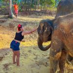 Sameeksha Sud Instagram – What a lovely experience of taking care  of these cute 💞elephants,🐘 in their actual and natural habitat. They are well taken care of and what i learnt about elephants are they are very generous and foody… (just like me😜)
Place was worth visiting… ❤️ 

#elephantsantuary #phuket #wildlife #love #elephant #care #naturalhabitat #thailand #nature