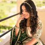 Sameeksha Sud Instagram - Life isn’t perfect, but my lehenga can be… 💚 #pictureoftheday #udaipur Outfit @being_designer_simi Jewellery @roopshreeart_bridaljewellery 💄@poonam_soni_makeover_studio 📸 @jay_p_photography_udaipur