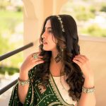 Sameeksha Sud Instagram - Life isn’t perfect, but my lehenga can be… 💚 #pictureoftheday #udaipur Outfit @being_designer_simi Jewellery @roopshreeart_bridaljewellery 💄@poonam_soni_makeover_studio 📸 @jay_p_photography_udaipur