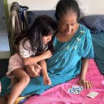 Sameera Reddy Instagram - Good health for our parents🙏🏼❤️2024 #wish As we grow older this is true #gratitude ⛄️Mumbai Christmas& Patta chaat to Kiddos Teaching Nana Nani Uno cards with lots of warm hugs & love 😍❤️