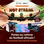 Samuel Eto'o Instagram - 🌍 La CAN 2023 est là! La Côte d'Ivoire vibre au rythme du foot jusqu'au 11 février! 🏆 Parie avec la promo "Hot Streak" sur 1xBet " pour gagner un puissant PC MSI, un iPhone 15 Pro, des ordinateurs portables, des consoles de jeu et d'autres prix de valeur! Utilise le code PAPAETOO pour plus de fun! 🔥 Let's go! ⚽️