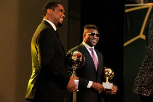 Samuel Eto'o Instagram - Ballon d’or camerounais 2023 🇨🇲 MERCI Maman❤️ @francisngannou 🙏🏿🙏🏿🙏🏿🙏🏿🙏🏿🙏🏿🇨🇲

What a spectacular night celebrating our country’s greatest football talent at the second edition of Ballon d’Or Cameroon. 

Congratulations to all the winners for their exceptional achievements during this football season and a special thank you to the First Lady of Cameroon for attending this event. 

Here’s to a record-breaking 2024 ⚽️⚡️@fecafootofficiel