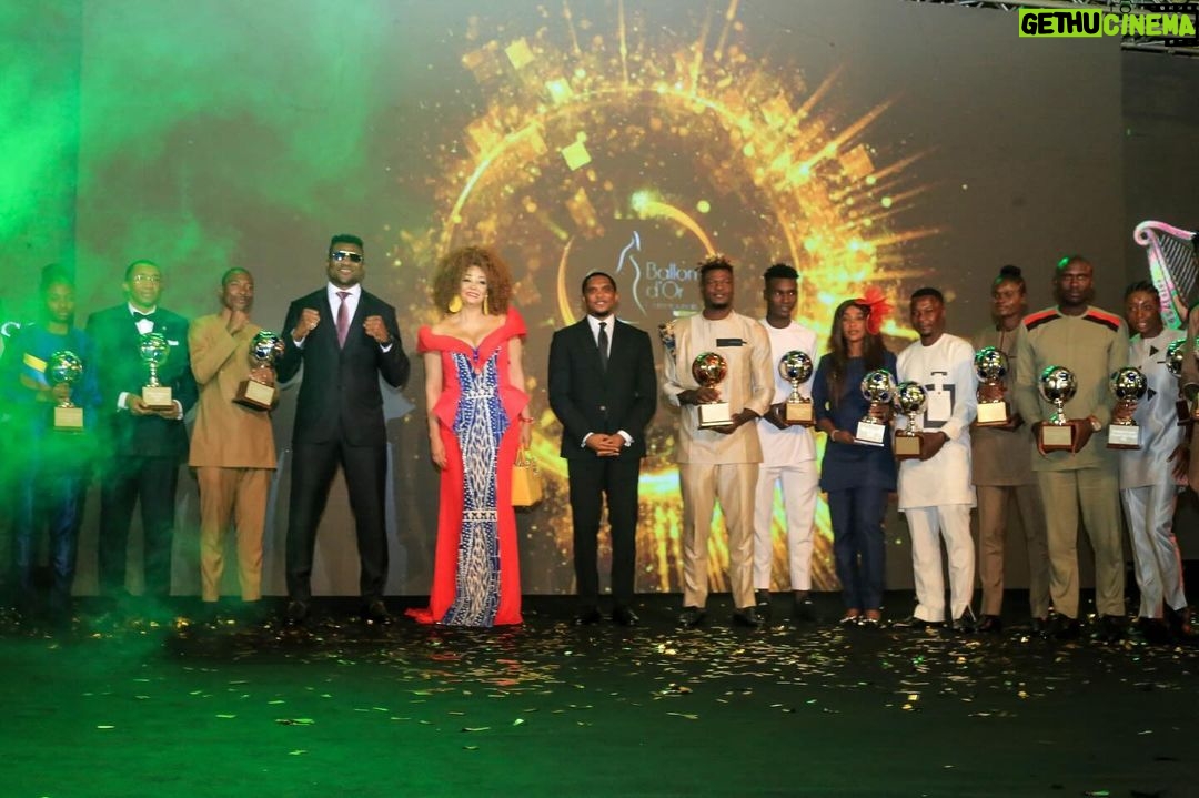 Samuel Eto'o - 57.9K Likes - Ballon d’or camerounais 2023 🇨🇲 MERCI Maman❤️ @francisngannou 🙏🏿🙏🏿🙏🏿🙏🏿🙏🏿🙏🏿🇨🇲
What a spectacular night celebrating our country’s greatest football talent at the second edition of Ballon d’Or Cameroon.
Congratulations to all the winners for their exceptional achievements during this football season and a special thank you to the First Lady of Cameroon for attending this event.
Here’s to a record-breaking 2024 ⚽️⚡️@fecafootofficiel
